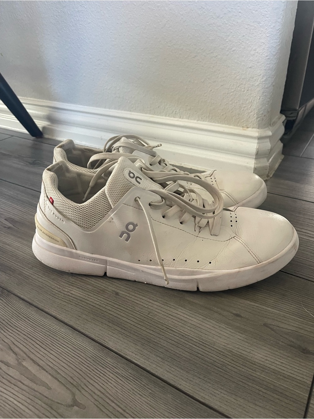 On cloud the Roger shoes